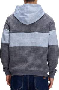 Tela de Jersey con Capucha para Hombre de Alta Calidad, Económica, Ecológica, de 340g, 100% Poliéster, Secado Rápido, Color Sólido, con Logotipo Personalizado Tejido y Forro - Product Image 5