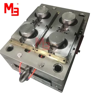 4 Cavities High Precision Quality Plastic Injection Moulding Bottle Cap Mould Cosmetic Jar mould