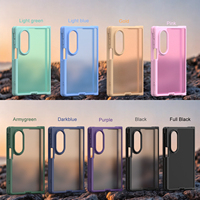 Casing PC Keras Matt untuk Galaxy Z Fold 8, Penutup Belakang TPU untuk Galaxy Z Fold 8 Ultra 7 Anti Menguning LM002
