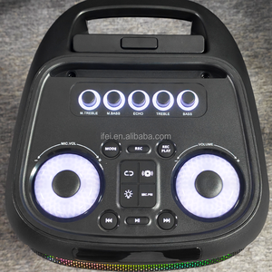 Enceinte portable sans fil pour DJ, karaoké, fête, studio, double haut-parleur de 8 pouces, basses puissantes, LED RVB, utilisation en extérieur, sur scène, sur ordinateur, IFeiGift 2845 - Product Image 3