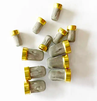 Micro-filtre universel en maille de fil métallique tissé en acier inoxydable avec bordure en laiton de 6,08 mm pour panier de filtre d'injecteur de carburant