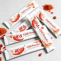 Sachets en gros pour épices, en aluminium, Mylar, thermoscellables, MOPP, VMPET, PE, avec fermeture éclair, pour assaisonnements, poivre, poudre de piment