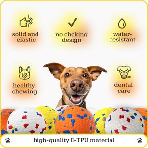Dog Tooth Cleaning Eco-Friendly Plastic TPR <b>Bite</b>-Resistant Interactive Training Chew Ball Durable Pet Toy - Product Image 3