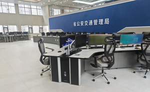 Bureau de commande moderne de haute qualité pour institutions financières et conception de console de surveillance centrale CCTV - Product Image 6