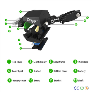 Luz trasera de bicicleta inteligente con control remoto, accesorios de luz láser Usb recargable, luz LED - Product Image 5