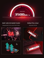 قرص الحالة الصلبة JUHOR عالي السرعة 1 تيرابايت M.2 NVMe Gen3 SSD مدمج لأجهزة اللابتوب والكمبيوتر المكتبي SSD NVMe 3.0