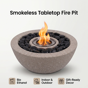 Brasero de table portable - Cheminée d'intérieur moderne au bioéthanol, sans fumée et sans odeur, idéal pour les hôtels de luxe et la décoration intérieure - Product Image 1