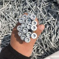 DOJA INDUSTRIAL TX30 Star-Head Galvanized Beton Screw-Custom Thread Size 72mm Length Zinc-Cut Steel Pegless for Window Guard