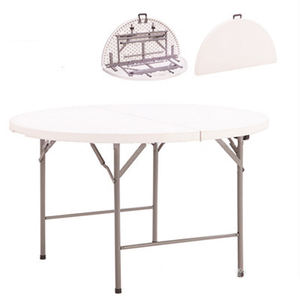 Tamanho grande mesa de jantar ao ar livre assento 8 mesa design para eventos mdf top metal pernas mesas dobráveis e cadeiras para eventos - Product Image 6