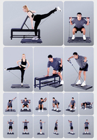 RH L5 Home Fitness Power Station Smith Machine para entrenamiento de fuerza para ejercicios de tríceps de brazo, pecho y piernas