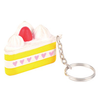 Porte-clés anti-stress souple en forme de donut, jouets tendance en gros, logo personnalisé, balles anti-stress en mousse PU, jouets à presser