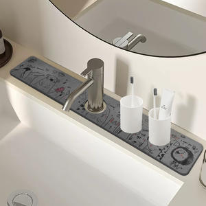 แผ่นรองครัวอะคริลิค Jiangsu Green Product ขนาด 60x1040x10 มม. รูปทรงสี่เหลี่ยมผืนผ้า แห้งเร็ว สำหรับอ่างล้างจาน ลายกราฟิก - Product Image 5