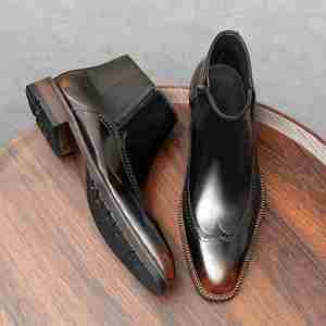 Zapatos de Cuero Formales de Negocios para Hombre, Última Moda, Clásicos, Casuales, con Cordones, Cómodos - Product Image 5