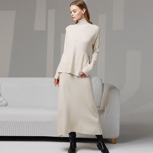 Abito lungo maglione lavorato a maglia abiti lavorati a maglia 20ALW436 moda classica collo alto manica lunga <span class=keywords><strong>donna</strong></span> abiti Casual <span class=keywords><strong>abbigliamento</strong></span> <span class=keywords><strong>donna</strong></span> - Product Image 4