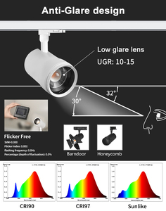 On-Board 1-10V <span class=keywords><strong>Dimmable</strong></span> 1 <span class=keywords><strong>3</strong></span> Pha Hệ Thống Đường Sắt 10-36 Wát Zoomable <span class=keywords><strong>Led</strong></span> Theo Dõi Ánh Sáng - Product Image 4