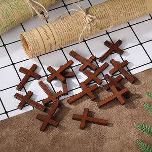 Fabricación de Cruz adhesiva de madera Oración fina Cruz de madera Regalo de primera comunión para niños y niñas Señal de Cruz única 50 piezas - Product Image 3