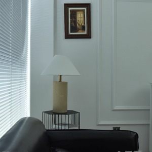 Lampe de table avec base en béton, E27 LED 220V, commande par interrupteur, lampe de bureau pour chambre à coucher - Product Image 4