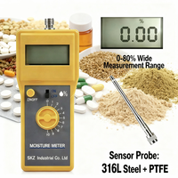 SKZ111K-3 ISO 0.1% Résolution LCD Portable Humidimètre pour Médicaments à Base de Plantes pour Tests d'Extrait Végétal, Comprimés, Pilules, Poudres et Granulés