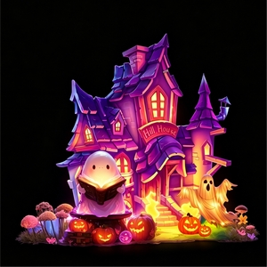 Lindas linternas flotantes de fantasmas de dibujos animados de Zigong, luces decorativas de Halloween para exteriores, para parques temáticos, plazas y pueblos junto al río. - Product Image 2