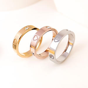 MECYLIFE-Anillo de diamantes redondos para mujer, sortija de compromiso de oro de 18 quilates, joyería de boda - Product Image 1