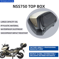 Top Case Arrière Étanche SPD PP 50L Grande Capacité pour Moto Honda Forza 750 NSS750 – Rétrofit/Amélioration