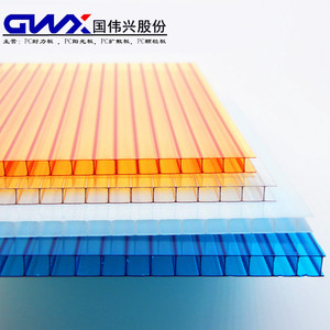 Guoweixing Pc Sunlight Sheet Double Layer 5800mm Customizable For Skylight Awnings Carport Partitions - Product Image 1