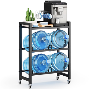 Double Shelf Metal <b>Storage</b> Rack Standing Type for Kitchen Fruit & Beer <b>Crate</b> <b>Storage</b> in Cellar Balcony & Pantry - Product Image 1
