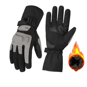 SUOMY Winter Warm Short Full Finger Motorcycle <b>Gloves</b> <b>Touchscreen</b> Compatible Lightweight Unisex Spandex Material - Product Image 1
