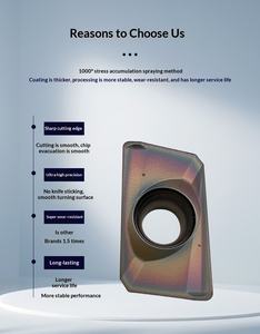 Hardmetalen CNC-draaiplaatjes met brede spaanafvoersleuf, soepele snijding en duurzame metaalbewerkingsbladen - Product Image 3