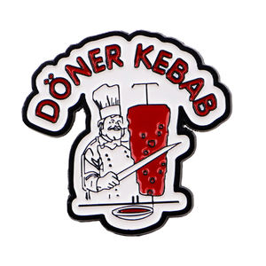 Pins de esmalte con diseño de <span class=keywords><strong>Kebab</strong></span>, broches de chef, insignias y pins de solapa para mochilas, bolsos, ropa, decoración, joyería de moda y regalos para amigos - Product Image 3