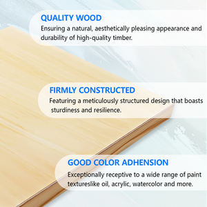 Panneaux de bois de 16x20 "pour la peinture, berceau de galerie de 3/4" de profondeur (lot de 4) planches de bois pour l'artisanat, planches d'art pour l'acrylique et la peinture à l'huile - Product Image 3