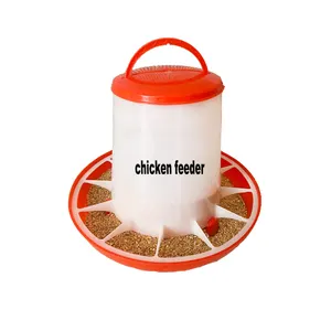 OEM设计养鸡饲料容器桶塑料喂食器和饮料器