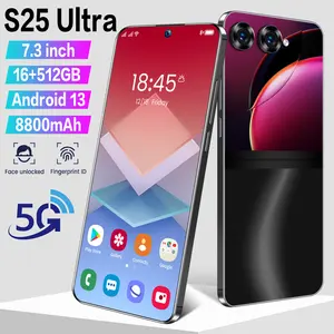 2024 NEW Smartphone 7.3 inch Unlocked 2 SIM 5G Phones Android 13.0 Mobile phones S25 ultra Cellphone