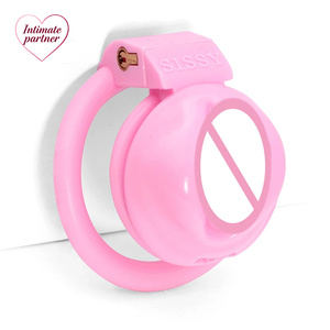 Set Gabbia di Castità Sissy <span class=keywords><strong>Pussy</strong></span> Leggera con Micro Labia e Anelli per Pene in 4 Misure, Giocattoli Sexy SM per Uomini Gay - Product Image 5