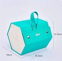 Boîte d'emballage multicolore Transformable/boîte de rangement de lunettes de soleil 3D avec poignée/boîte en cuir imbriquée