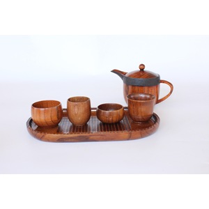 Japanese Style Solid <b>Wood</b> Serving Trays <b>Square</b> And Oval Handmade For Tea Coffee Hotel Use - Product Image 2