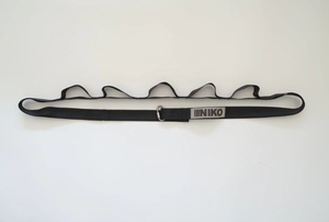 โรงงานอินิโกะ จำหน่ายอุปกรณ์พิลาทิสราคาถูก เครื่องรีฟอร์มเมอร์พิลาทิส สายรัดเครื่องแคดิลแลค ทำจากโพลีเอสเตอร์ 100% สีดำ - Product Image 5