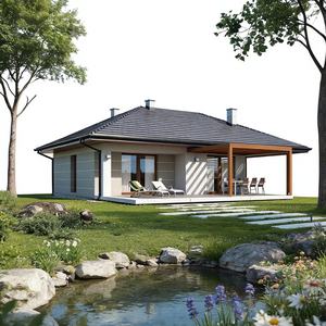 Villa Expandible de Acero Ligero para Resort Costero, Diseño Moderno, Cumple con el Código de Construcción H1, Eficiente Energéticamente - Product Image 1