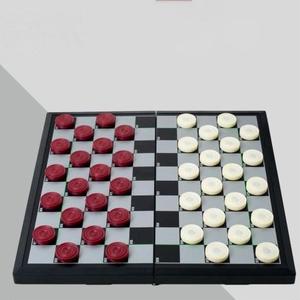 Damas Magnéticas Portátiles |   Juego Clásico de 100 Cuadrados |   Perfecto para Niños y Adultos - Product Image 1