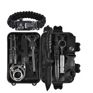 Kongbo Outdoor <span class=keywords><strong>Survival</strong></span> Gear Tool con pulsera de supervivencia, cuchillo plegable, brújula, kit de supervivencia de emergencia - Product Image 1
