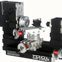 Tour à métaux miniature rotatif horizontal de 60 W, moyen degré de puissance, TZ20002MR, pour bricolage, grande puissance, moteur 12000 tr/min