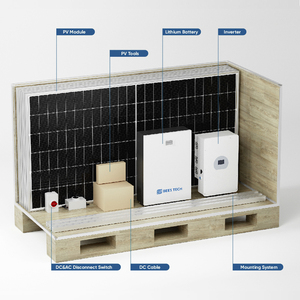Kit complet de système de panneau <span class=keywords><strong>solaire</strong></span> 3kw 4kw 5kw système d'énergie <span class=keywords><strong>solaire</strong></span> domestique hors réseau 10kw hybride maison stockage d'énergie <span class=keywords><strong>solaire</strong></span> - Product Image 6