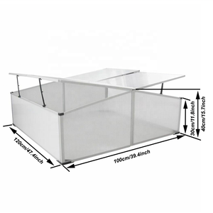 4 Couvercles Aluminium Froid Cadre <span class=keywords><strong>Mini</strong></span> Polycarbonate Maison Verte pour Plante de Jardin - Product Image 3