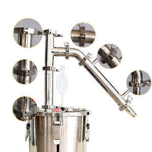 Destilador <span class=keywords><strong>de</strong></span> Alcohol <span class=keywords><strong>de</strong></span> Acero Inoxidable <span class=keywords><strong>de</strong></span> 20L, Destilador <span class=keywords><strong>de</strong></span> Ron Casero, Máquina <span class=keywords><strong>de</strong></span> Hidrosol <span class=keywords><strong>de</strong></span> Romero y Loto Azul Casero - Product Image 4