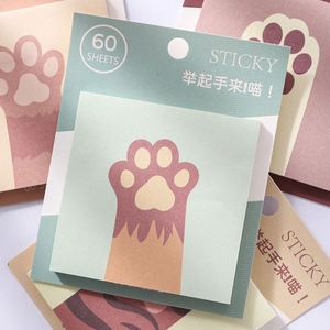 Wholesale Cute Cat Paw Sticky Note Stationery <b>Memo</b> <b>Pad</b> With Sticky School Supplies Kawaii Notepad for Student - Product Image 2