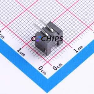 HC-XH-2AW-B Wire-to-Board Pin Header Bent Lead Through Hole,P=2.5mm Connector 1x2P 2.5mm Right Angle Insert XH - Product Image 2