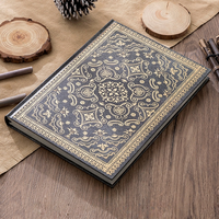 Carnet de notes en similicuir style rétro européen et chinois, motif floral, cadeau, 18,8x26cm, multicolore, NAA10 Virgin