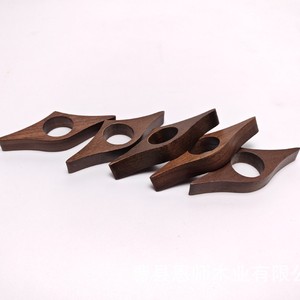 Anillo de presión para libros de madera maciza, 9x3,5x1,3 mm, madera de nogal negro, reutilizable, estilo clásico, para ayudar en la lectura - Product Image 2
