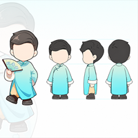 Figurine articulée personnalisée OEM, nouveau style chinois, mini boîte mystère, figurine en PVC, décoration orientale, jouet de collection personnalisé, vente en gros