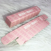 Paquets de tubes de bâton à lèvres de marque privée OEM boîte en papier baume à lèvres brillant à lèvres boîtes d'emballage avec logo personnalisé